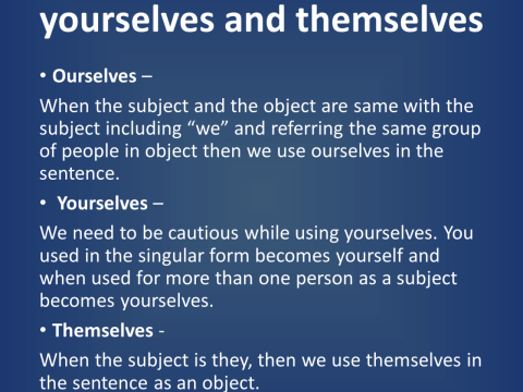 yourselves