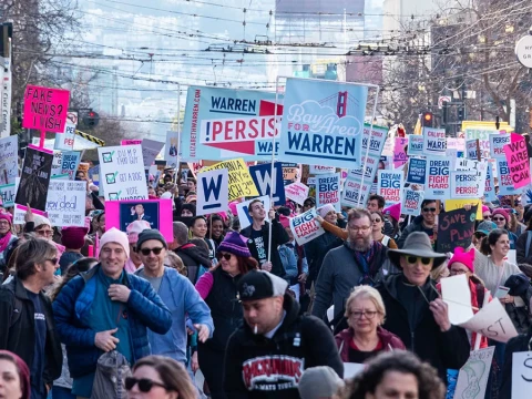 protesting