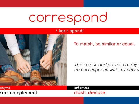 correspond